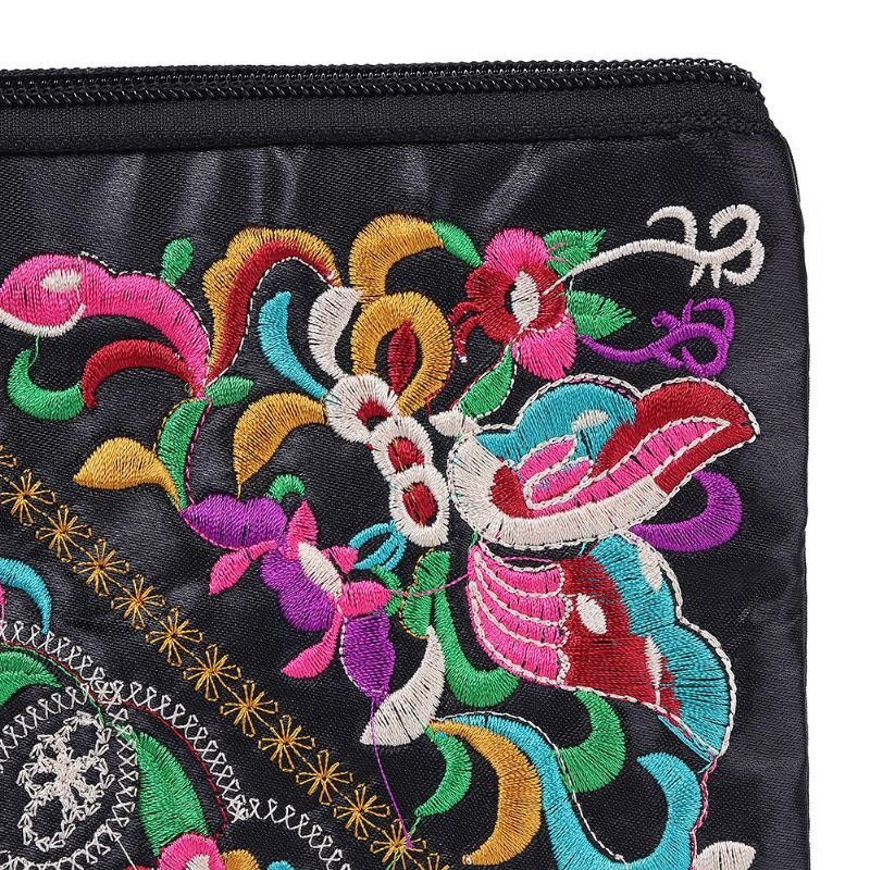 Etnisk Broderi Blomster Bag Clutch Bag Veske For Dame