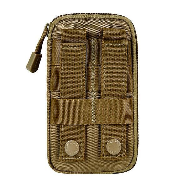 Herre Nylon Taktisk Arm Bag Molle Edc Pouch Mobiltelefon Veske Belte Midjeveske