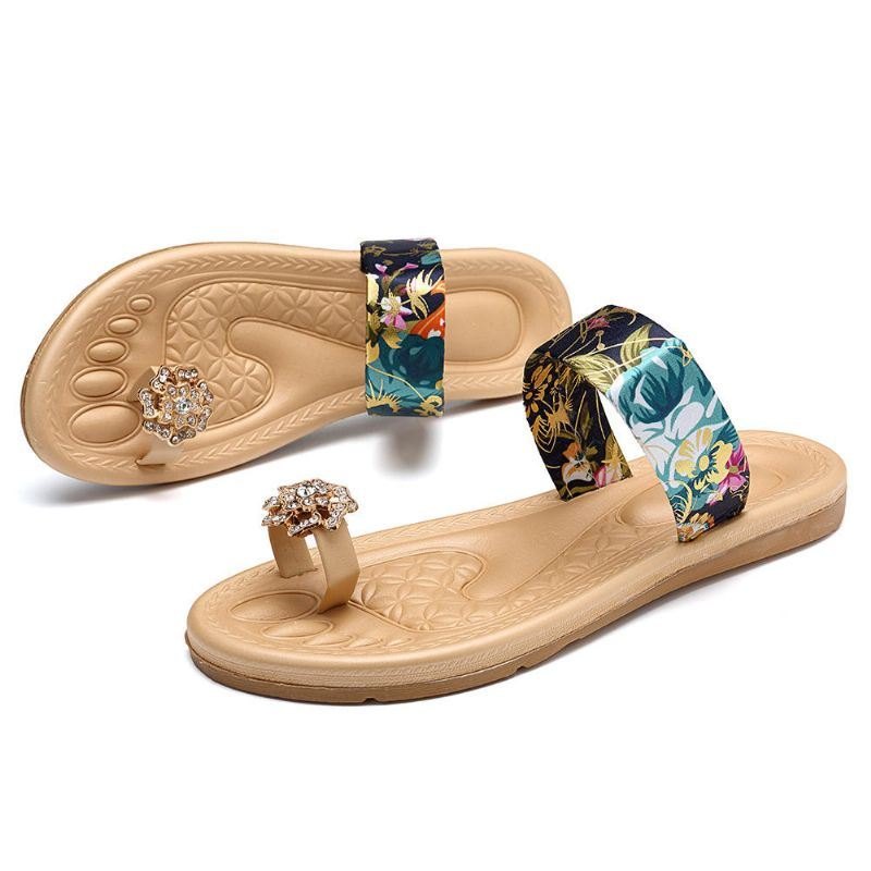 Bohemian Women Summer Flat Flip Flops Sandaler