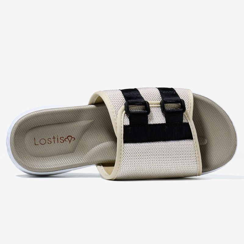 Dame Åpen Tå Slip On Casual Summer Daily Flat Sandaler