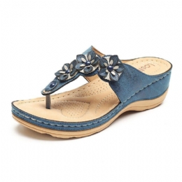 Dame Beach Flip Flops Myke Casual Wedge Sandaler