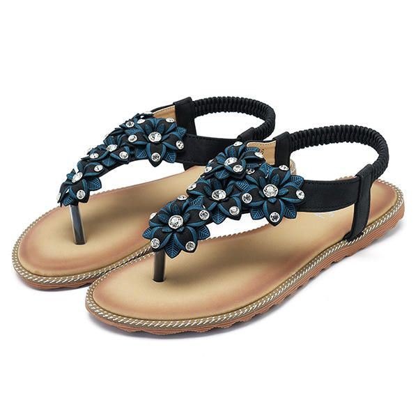 Dame Bohemian Casual Beach Soft Flat Sandaler