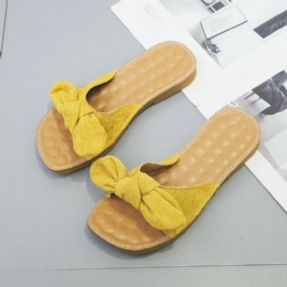 Dame Butteryfly Knot Myk Bunn Flats Chic Slide Sandaler