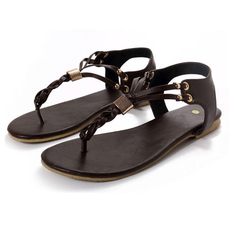 Dame Casual Soft Metal Beach Sandaler