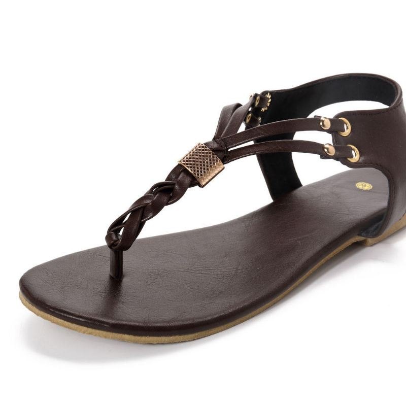 Dame Casual Soft Metal Beach Sandaler