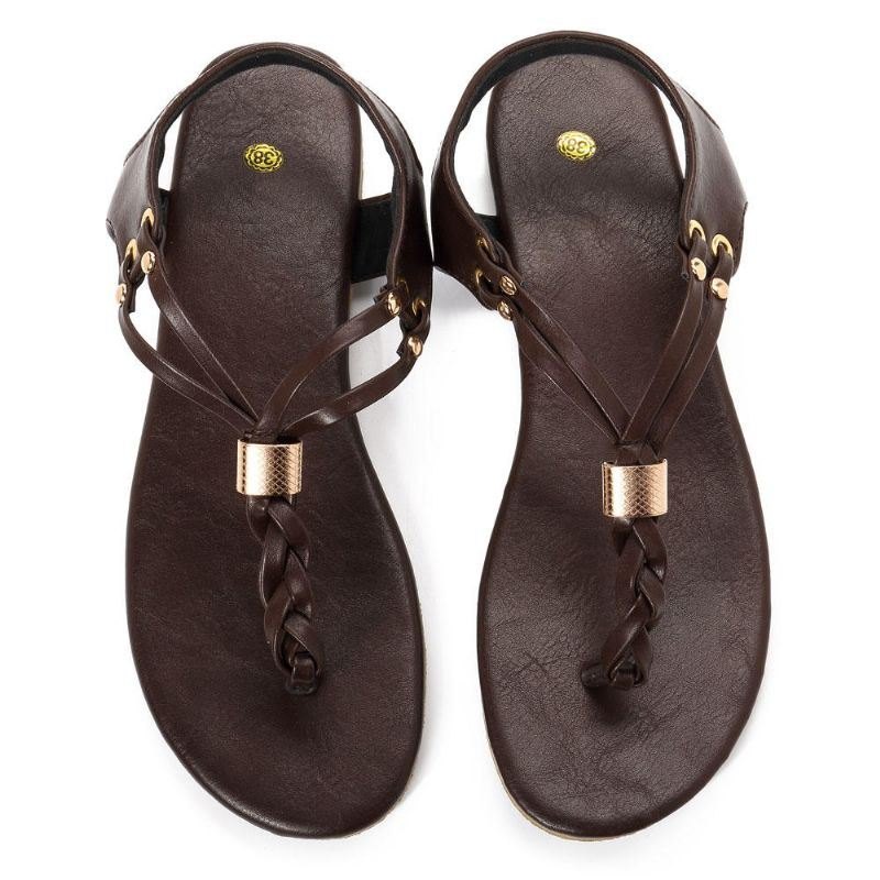 Dame Casual Soft Metal Beach Sandaler