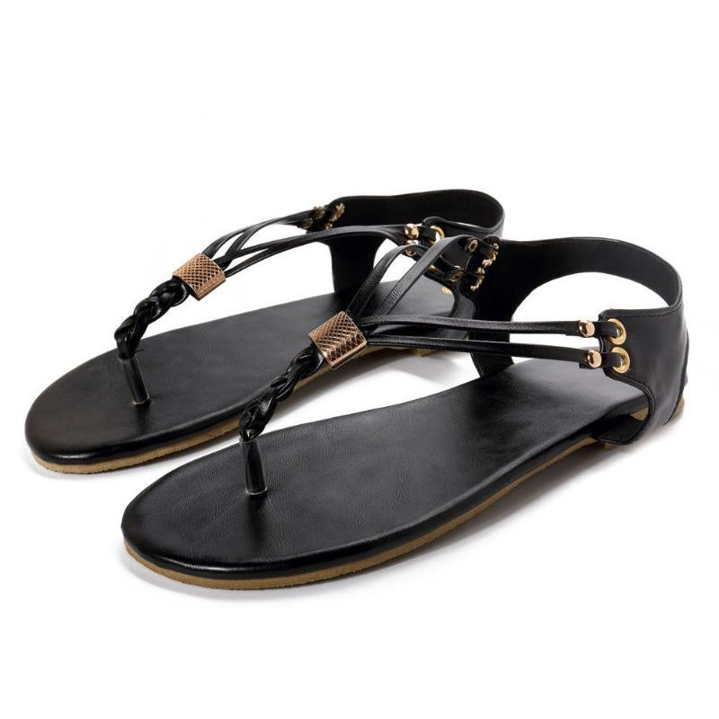 Dame Casual Soft Metal Beach Sandaler