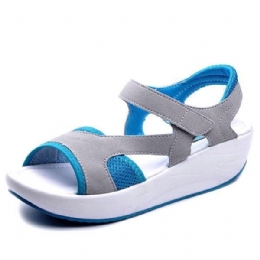 Dame Casual Wedge Sandaler Pustende Rocker Sole Sko