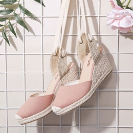 Dame Espadrilles Strappy Casual Summer Wedge Sandaler