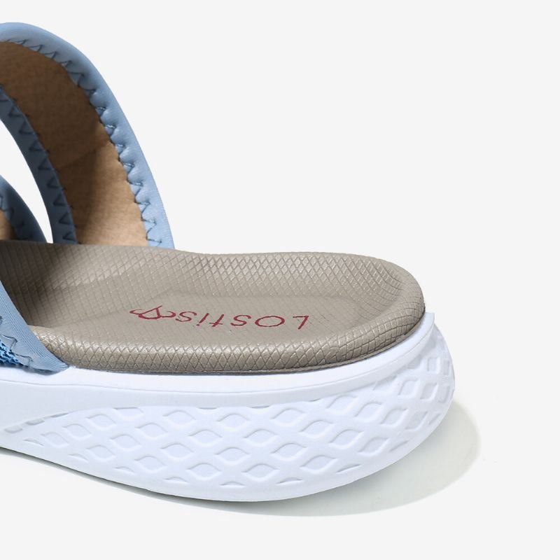 Dame Flip Flopsøm Myk Såle Slip On Uformelle Sommerflate Sandaler