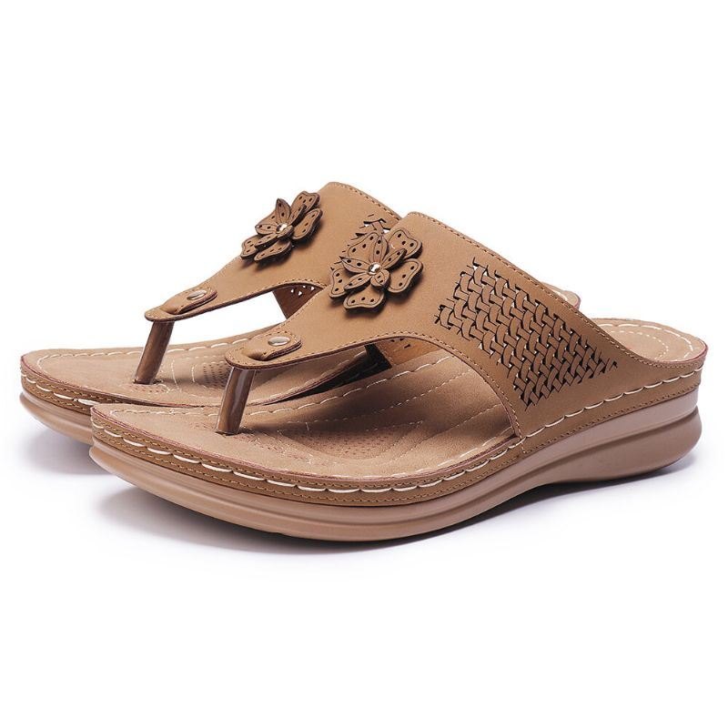 Dame Hollow Out Flip Flops Beach Casual Sandaler