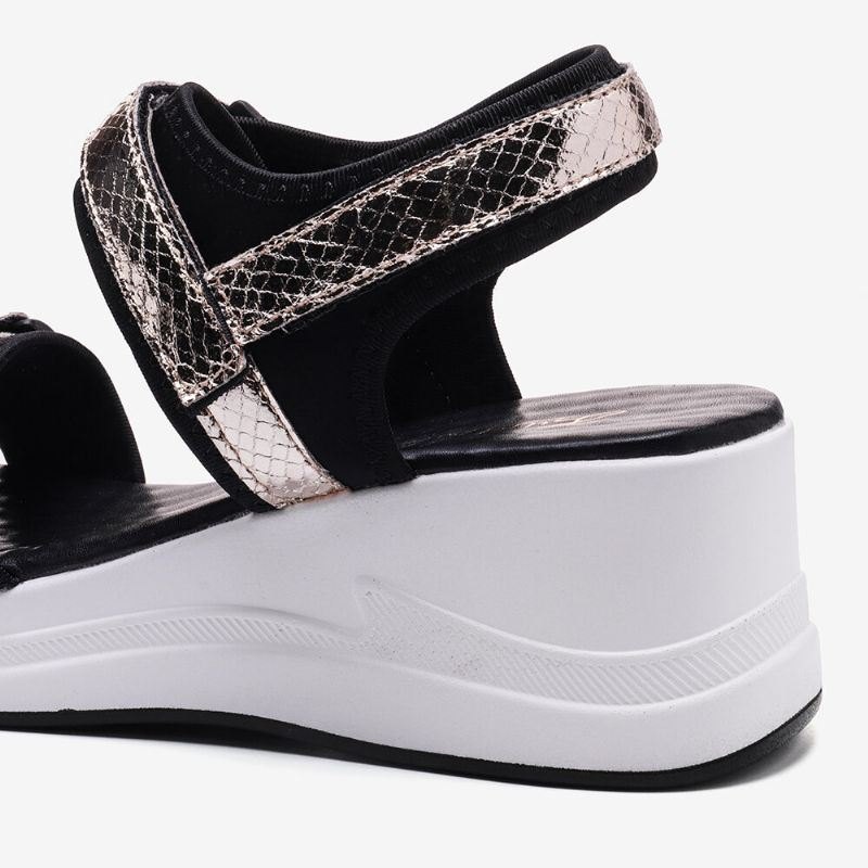 Dame Justerbar Stropp Sports Comfy Casual Wedge Sandaler