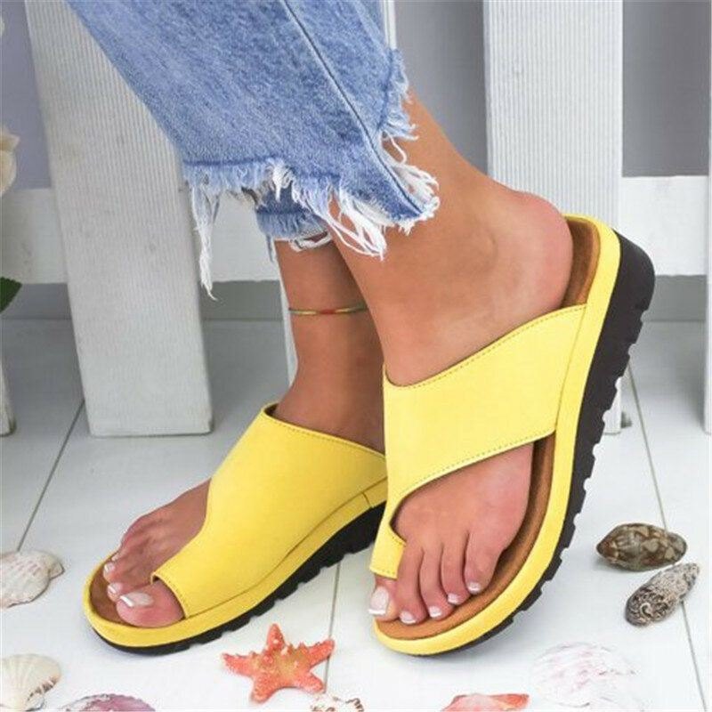 Dame Large Size Casual Soft Clip Toe Flat Sandaler