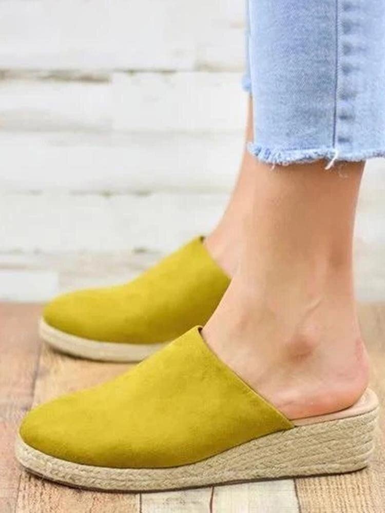 Dame Med Lukket Tå Bærbare Casual Wedges-sandaler