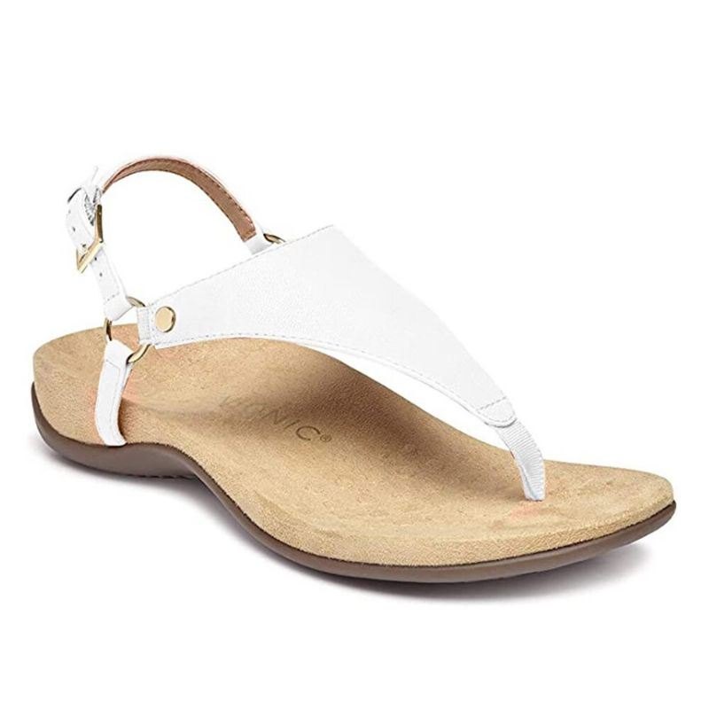 Dame Metal Spenne Flip Flops Casual Flat Slingback Sandaler