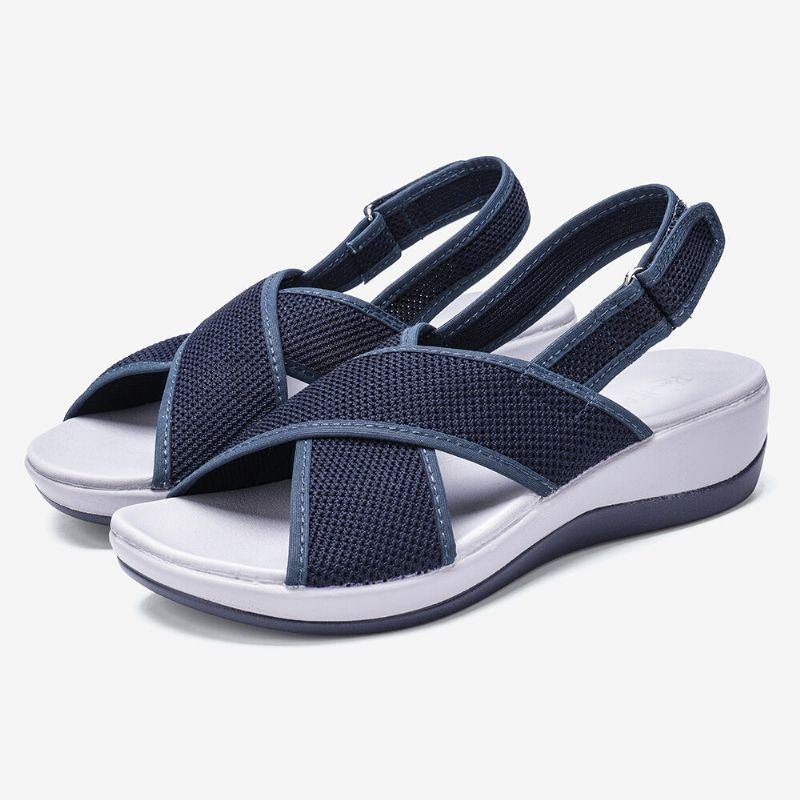 Dame Peep Toe Casual Slingback Sport Sandaler