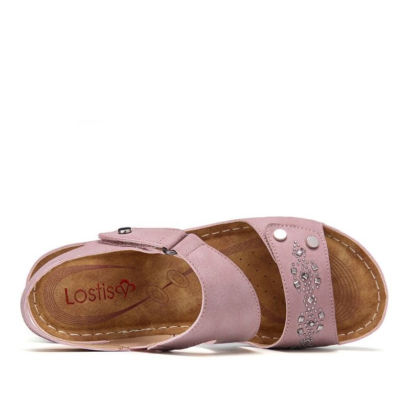 Dame Rhinestone Krokløkke Komfortable Casual Sandaler