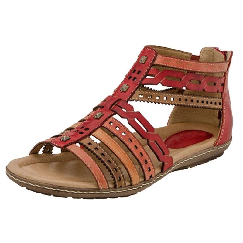 Dame Roman Åpen Toe Myk Gladiator Casual Sandaler