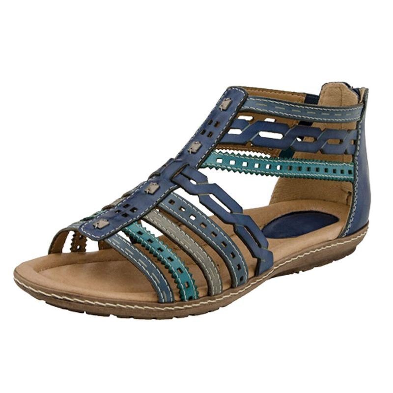 Dame Roman Åpen Toe Myk Gladiator Casual Sandaler