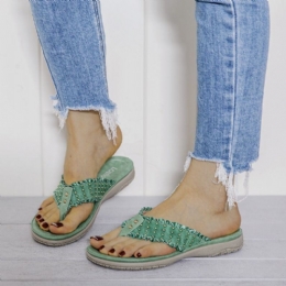 Dame Ruffled Flip Flops Casual Sandaler