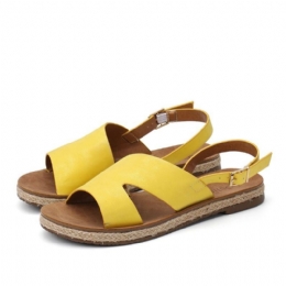 Dame Single Strap Casual Slingback Flat Sandaler