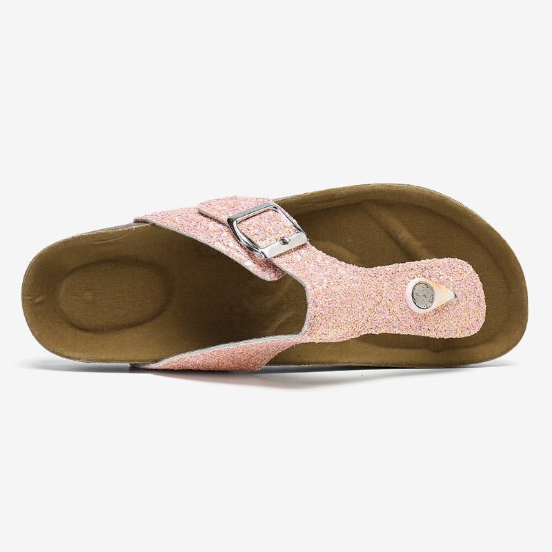 Dame Store Størrelser Behagelig Myk Semsket Skinnklips Slip-on-sandaler