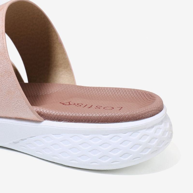 Dame Toe Ring Slip On Myk Såle Uformell Sommer Flat Sandaler