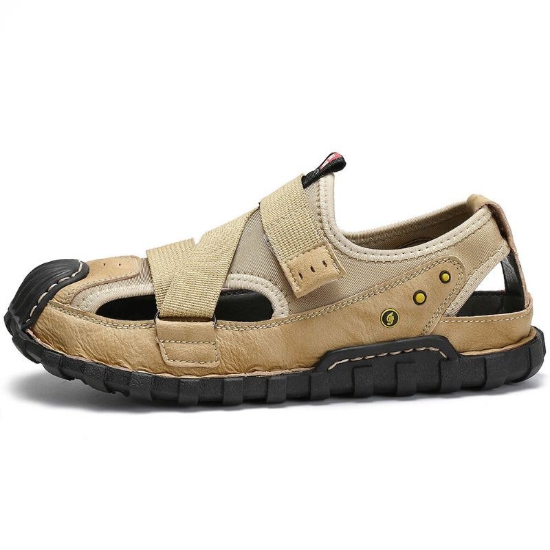 Herre Closed Toe Comfy Sklisikker Krokløkke Casual Sandaler