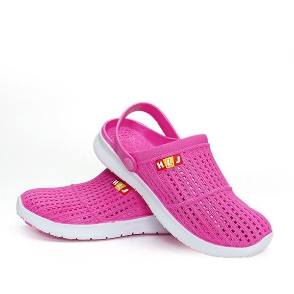 Hollow Out Slip On Casual Beach Flat Slipper Sko