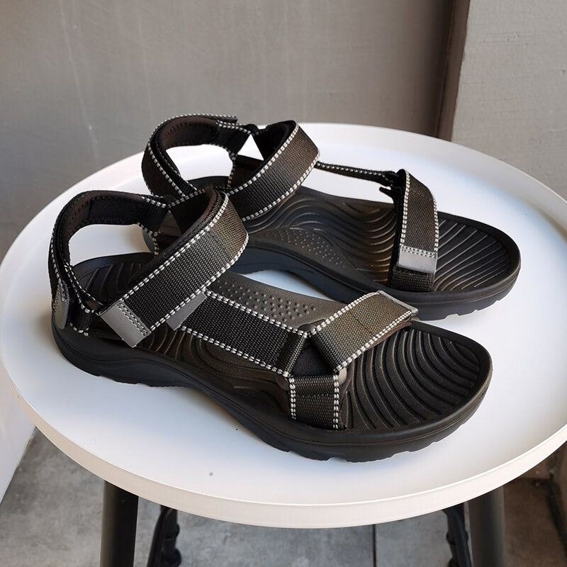 Men Comfy Colorblock Webbing Sport Krokløkke Strandsandaler