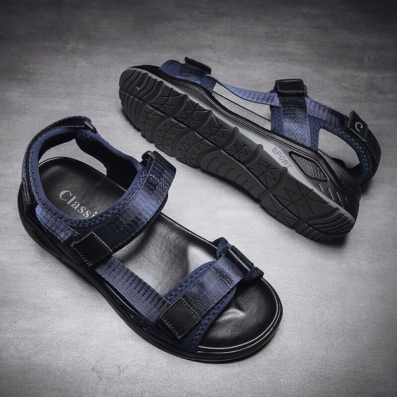 Men Comfy Webbing Krokløkke Myke Strandsandaler