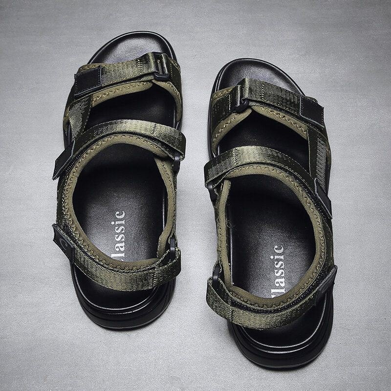 Men Comfy Webbing Krokløkke Myke Strandsandaler