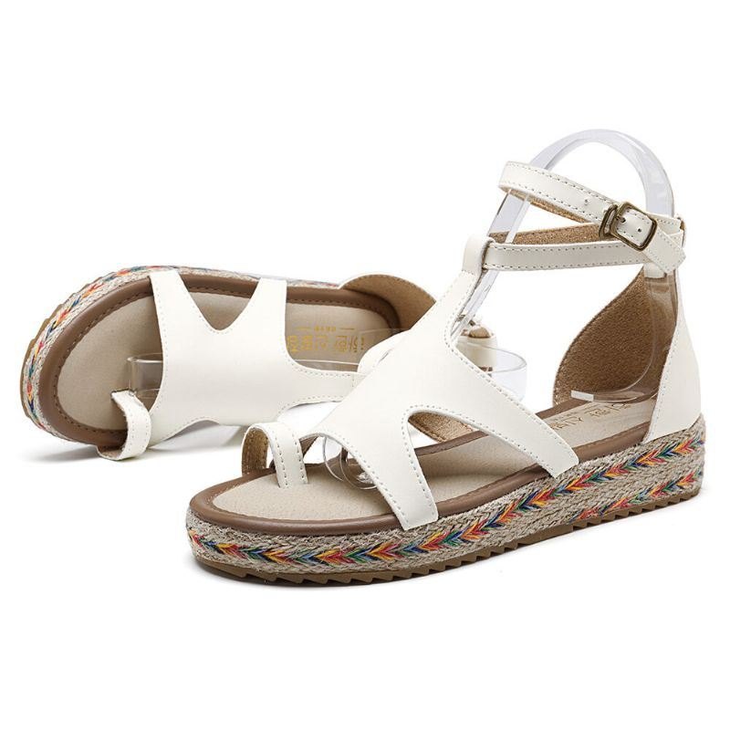 Roman Gladiator Sandaler Summer Wedges Platform Damesko