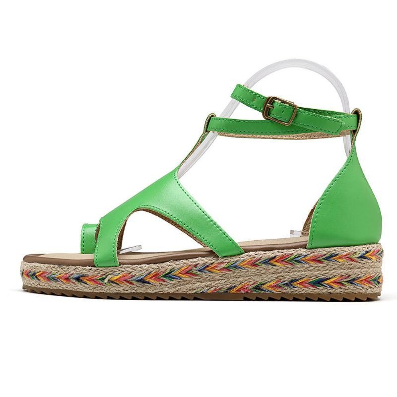 Roman Gladiator Sandaler Summer Wedges Platform Damesko