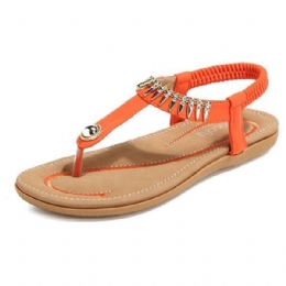 Stor Størrelse Dame Sommer Myk Såle Slip On Outdoor Beach Sandaler