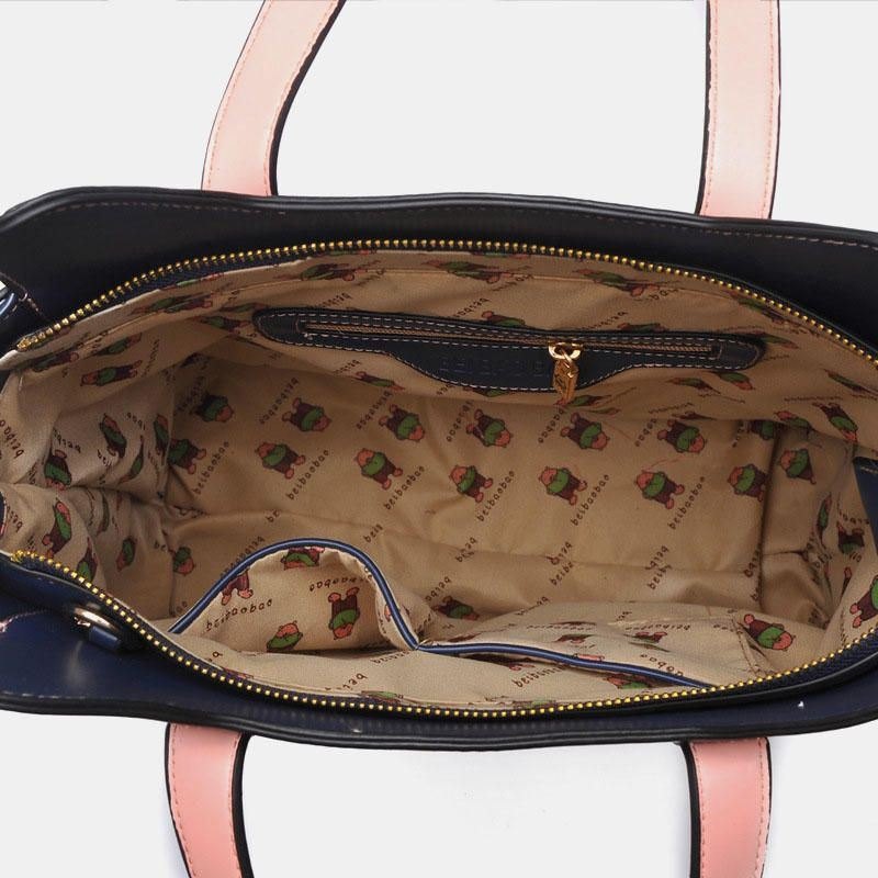 2stk Damemote Crossbody-veske Kattmønster Håndveske