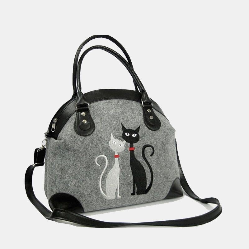 Crossbody-veske For Dame Kattmønster Håndveske Skulderveske