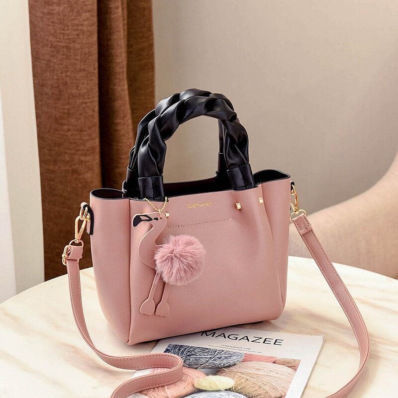 Dame Mote Håndveske Crossbody Bag Skulderveske Flamingo Anheng Toe