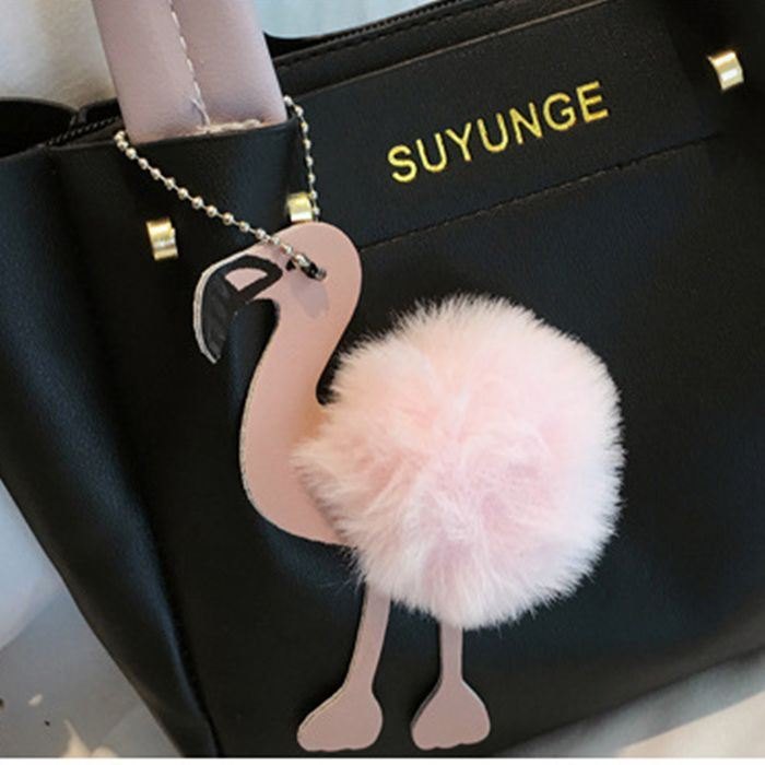 Dame Mote Håndveske Crossbody Bag Skulderveske Flamingo Anheng Toe