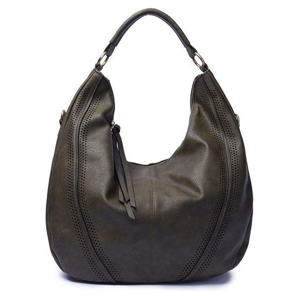 Dame Pu Leather Vintage Handbag Skulderveske