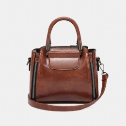 Dame Retro Crossbody Bag Med Stor Kapasitet Håndveske Satchel Bag