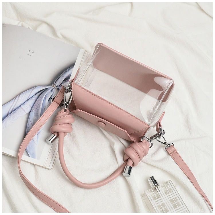 Damemote Pvc Transparent Crossbody Bag Skulderveske