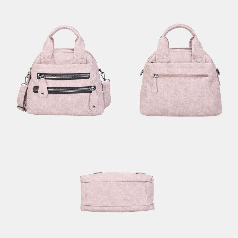 Håndvesker Med Flere Lommer For Dame Vanntett Crossbody Skinnveske