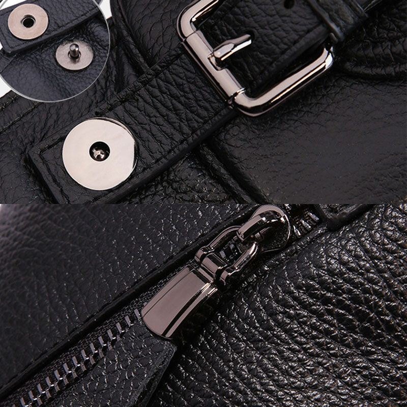 Brystveske I Ekte Skinn For Herre Skulderveske Crossbody-veske