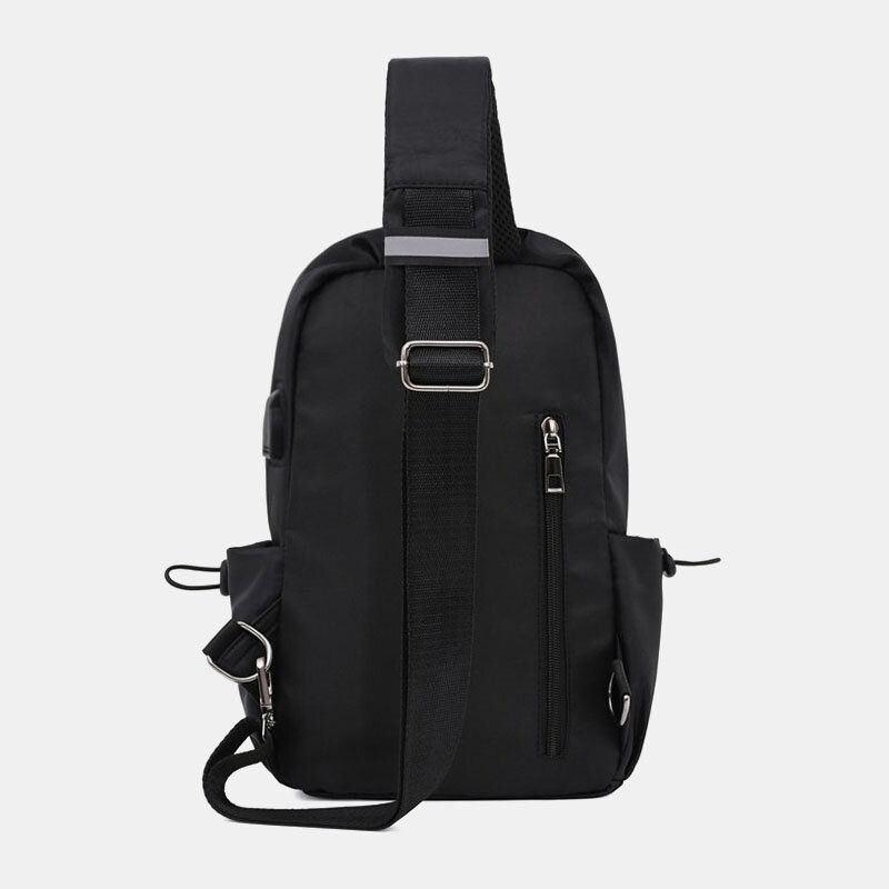 Herre Oxford Brystveske Med Stor Kapasitet Multilommer Crossbody-veske Skulderveske