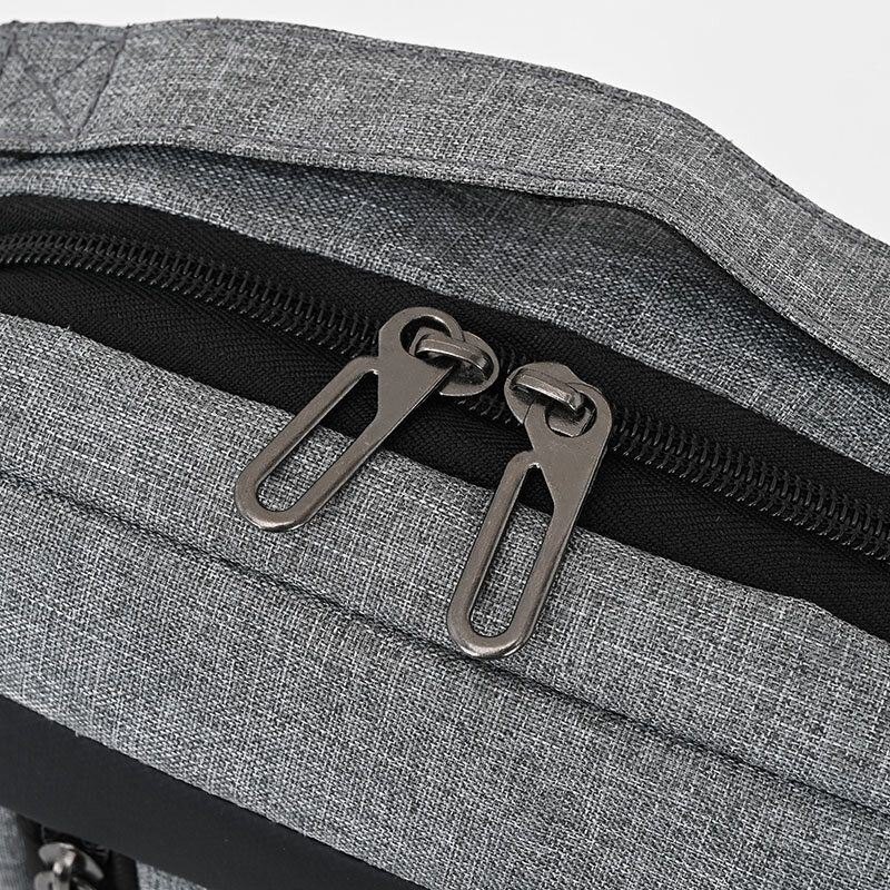 Herre Oxford Brystveske Med Stor Kapasitet Uformell Flerfunksjons Øretelefoner Hulldesign Crossbody-veske Skulderveske