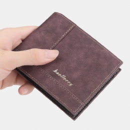 Baellerry Herre Faux Leather Fashion Business Multi Card Slots Sammenleggbar Myntlommekortholder Lommebok