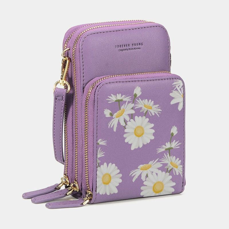 Dame Daisy Clutch Bag Kort Veske Telefonveske Crossbody Bag