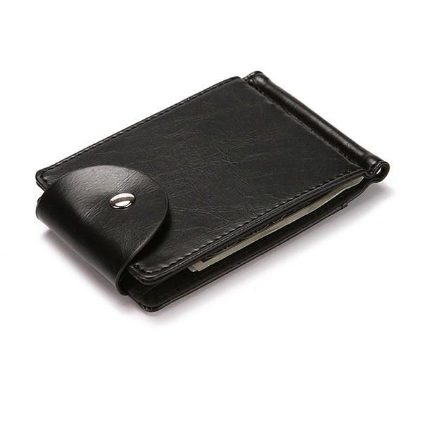 Herre Kunstskinn Creative Money Clip Lommebok