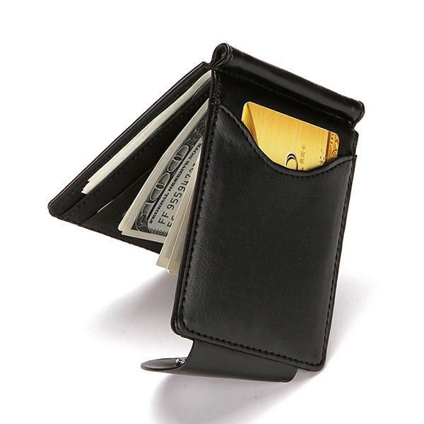 Herre Kunstskinn Creative Money Clip Lommebok